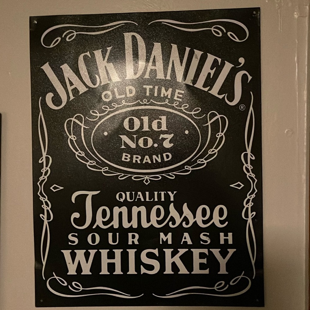 Jack Daniel’s metal sign
